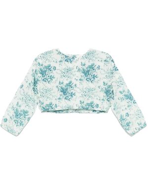 Antik Batik Cinz Crop Top - Blauw
