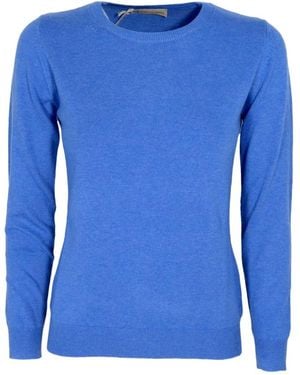 Cashmere Company Slim fit kaschmir und wolle pullover - hergestellt in italien - blau