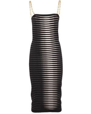 Elisabetta Franchi Knitted Dresses - Black