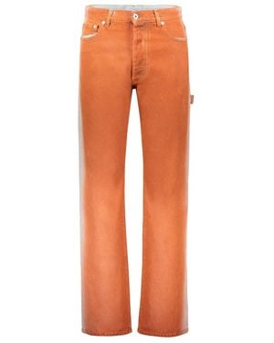 Heron Preston Straight Fit Jeans - Orange