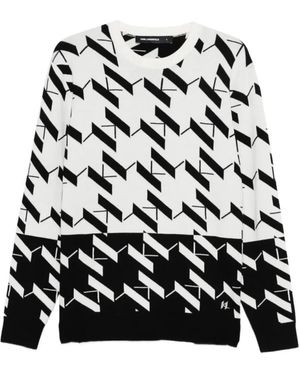 KARL LAGERFELD Round-Neck Knitwear - Black