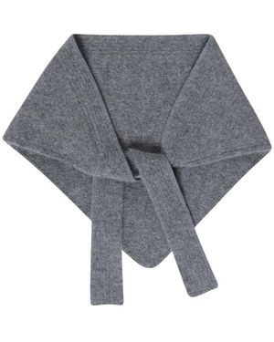 Jacquemus Accessoires ,Grijs ,Katoen Le Chale Gros Grain Sjaal