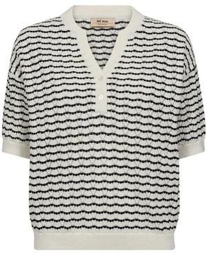 Mos Mosh V-Neck Knitwear - Black