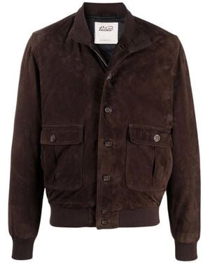 Valstar Ino High Neck Suede Jacket - Braun