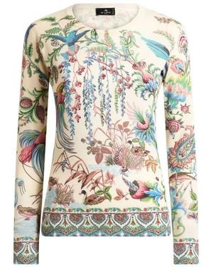 Etro Round-Neck Knitwear - Verde