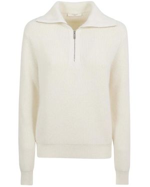 Zanone Angora-Wollpullover - Weiß
