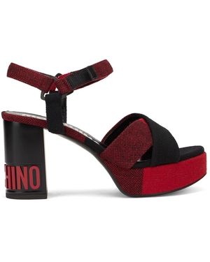 Moschino High Heel Sandals - Red