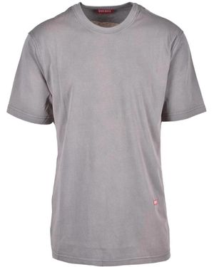 DIESEL Baumwollmischung T-Shirt - Grau