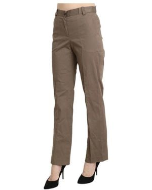 Bencivenga Straight Trousers - Marrón