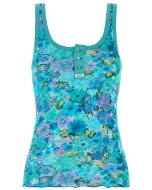 Chloé Sleeveless Tops - Bleu