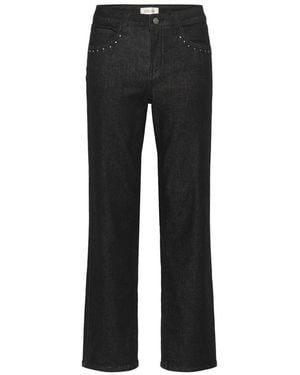 Cream Rechte Jeans - Zwart