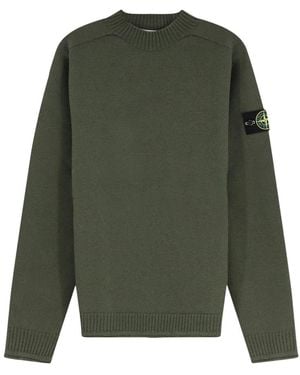 Stone Island Round-Neck Knitwear - Vert