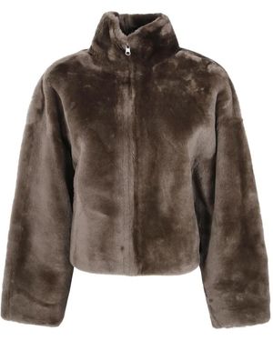Arma Faux Fur & Shearling Jackets - Marron