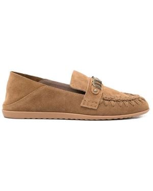 Mou Flat Loafers - Natur