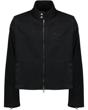 Courreges Denim Jackets - Negro