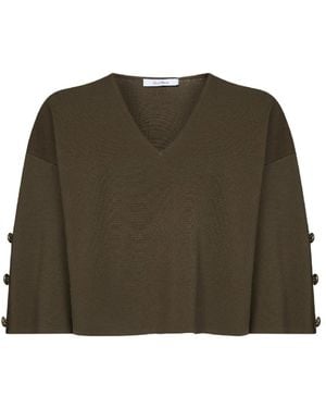Max Mara V-Neck Knitwear - Vert