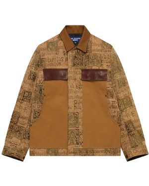 Junya Watanabe Jassen ,Katoen Wqj 041 Panelled Jacket - Bruin