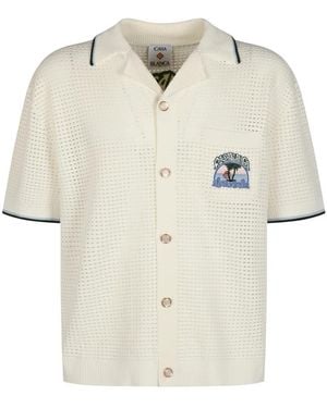 CASABLANCA Short Sleeve Shirts - Natural