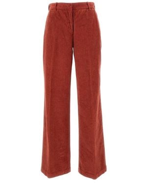 True Royal Wide Trousers - Rouge