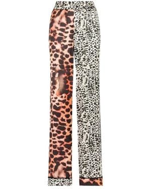 Roberto Cavalli Straight Pants - White