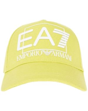 EA7 Accessoires ,Geel ,Gele Hoeden En Mutsen Voor Mannen