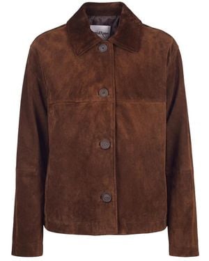 Ottod'Ame Leather Jackets - Brown