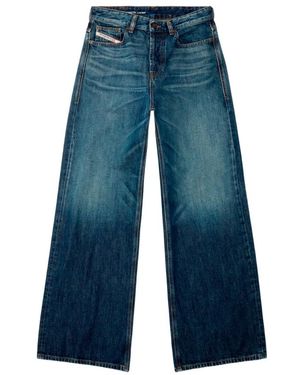 DIESEL Wide Jeans - Bleu