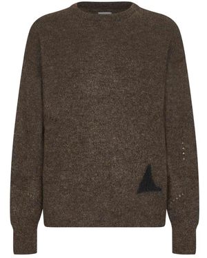 Roa Round-Neck Knitwear - Marrone