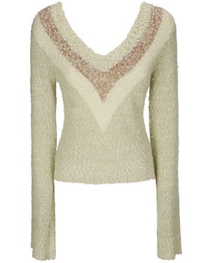 KNWLS V-Neck Knitwear - Vert