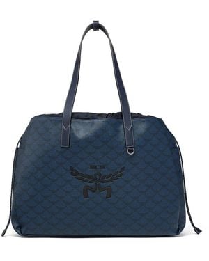 MCM Himmel Kordelzugtasche - Blau