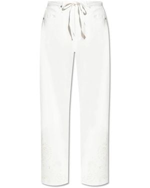 Rag & Bone Straight Trousers - Wit