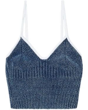 DIESEL Sleeveless Tops - Blue