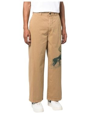 Incotex Wide Trousers - Natural