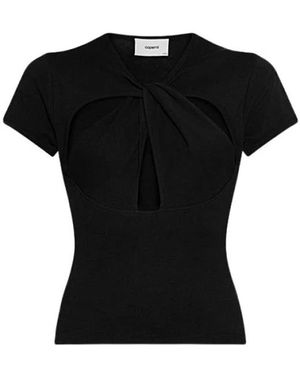 Coperni Tops ,Zwart ,T-Shirt Met Korte Mouwen