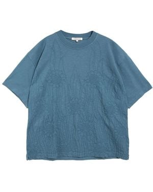 YMC Sonnenblumen Triple T-Shirt Marineblau