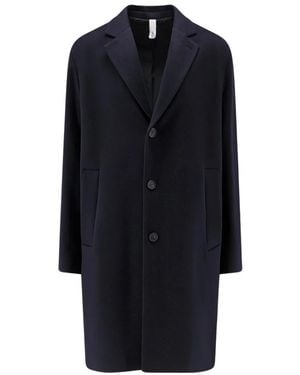 Hevò Single-Breasted Coats - Blu