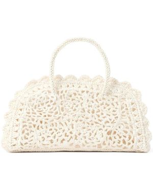 Jacquemus Small Turismo Crochet - Naturel