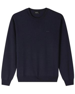 A.P.C. Matt Pullover - Blau