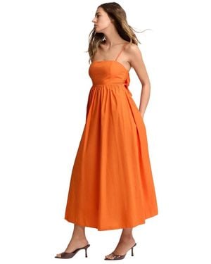 Kocca Abito Con Fiocco Sul Retro - Orange