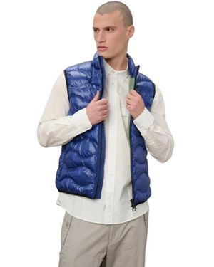 Blauer Jassen ,Blauw ,Leer Danny Wave Mouwloze Vest