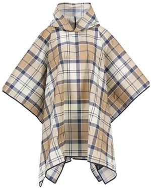 Barbour Jassen Regenponcho Met Tartanpatroon - Metallic