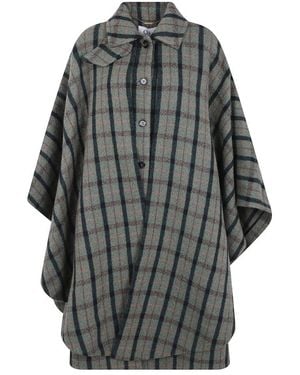Chloé Check Cape - Grau