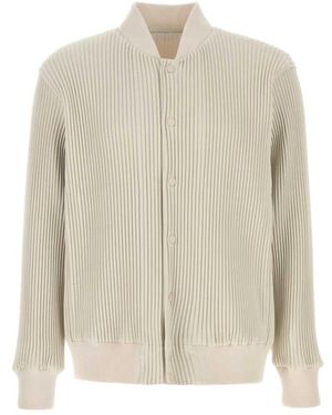 Issey Miyake Bomber Jackets - Natural
