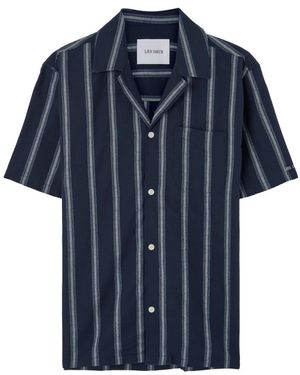 Les Deux Short Sleeve Shirts - Blauw