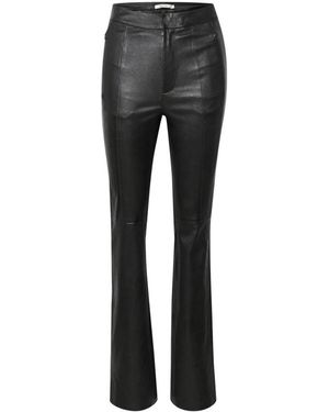Gestuz Leather Trousers - Grey