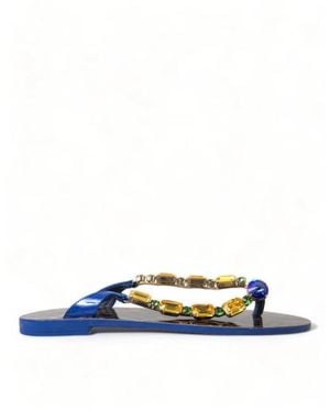 Dolce & Gabbana Flip Flops - Blue
