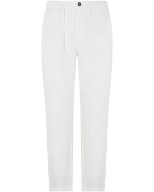 Roy Rogers Broeken ,Wit ,Linnen Portofino Broek