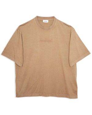 Soulland Guy T-Shirt Garment Dyed - Naturel