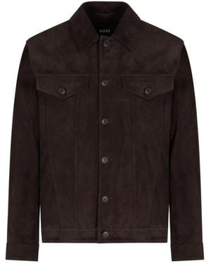 HUGO Leather Jackets - Black