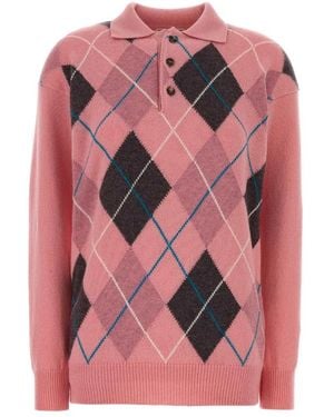JW Anderson Round-Neck Knitwear - Rosa
